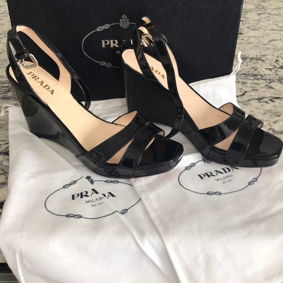 Prada Patent Wedges - Picture 8 of 8